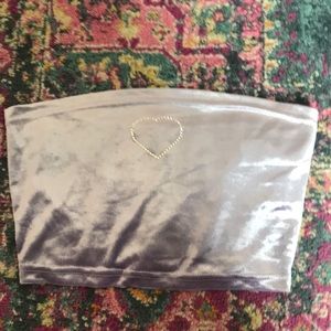 Velvet tube top!